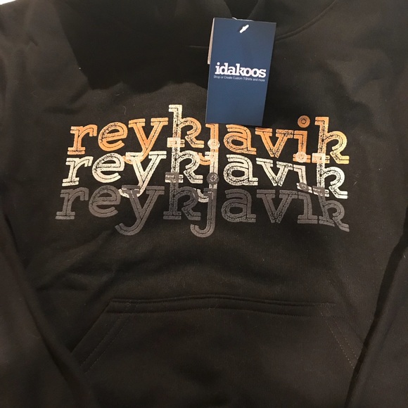 idalkoos tops 100 thick cotton hoodie from iceland size m nwt iceland size